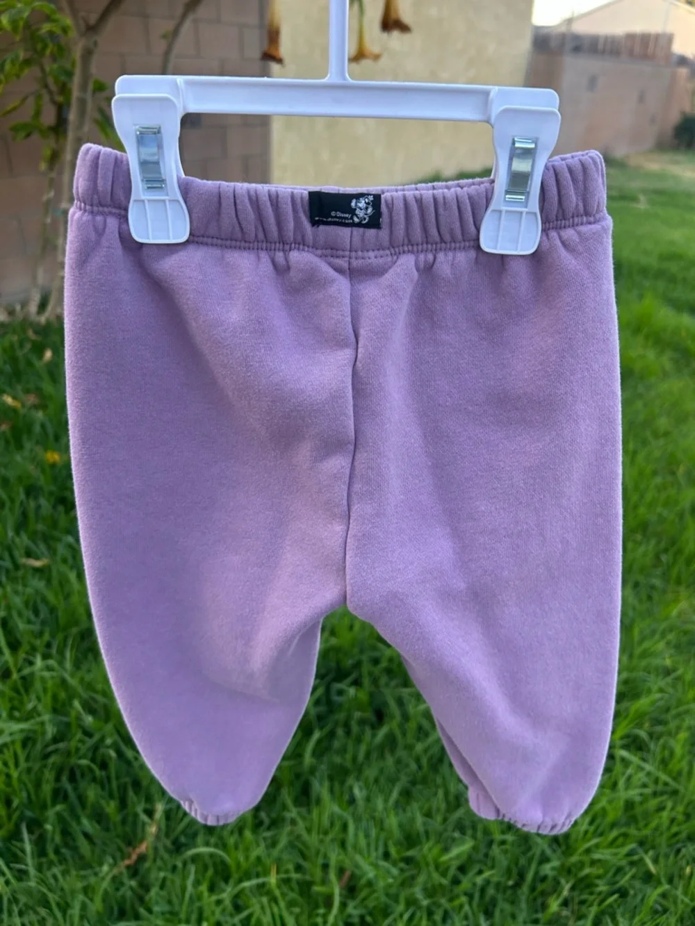 GAP Kids Purple Hooded Sweatshirt with Minnie Mouse Graphic matching set